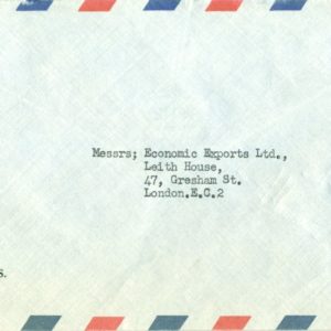 1968 Bahrain WHO 40f Cover to England