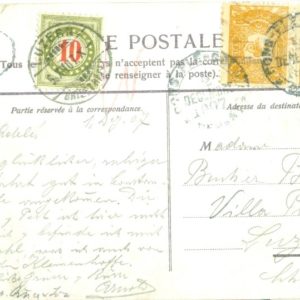 1907 Turkey Postage Due to Switzerland