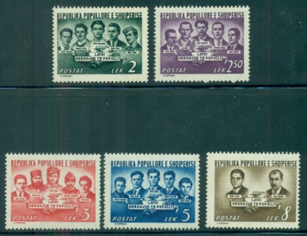 1950 Albanian Patriots NHM set