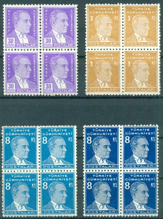 1936-37 Ataturk Definitive B4 **