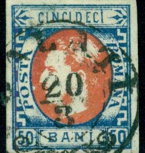 1869 Romania New Currency 50b Used