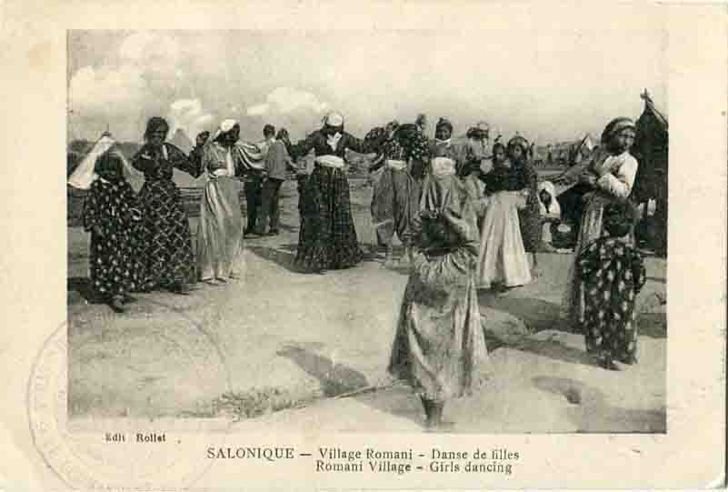 1917 Greece Salonica Roman Dancers PPC