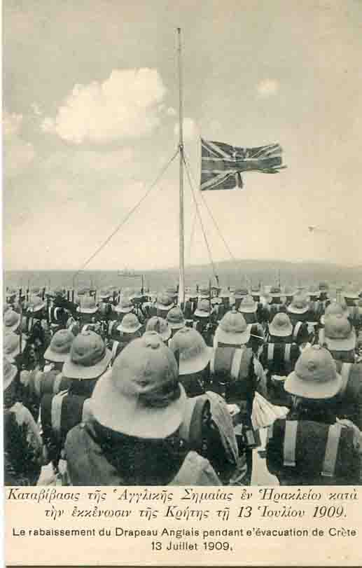 1909 Crete Greece British Troops PPC