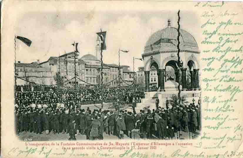 1901 Turkey German Fountain PPC
