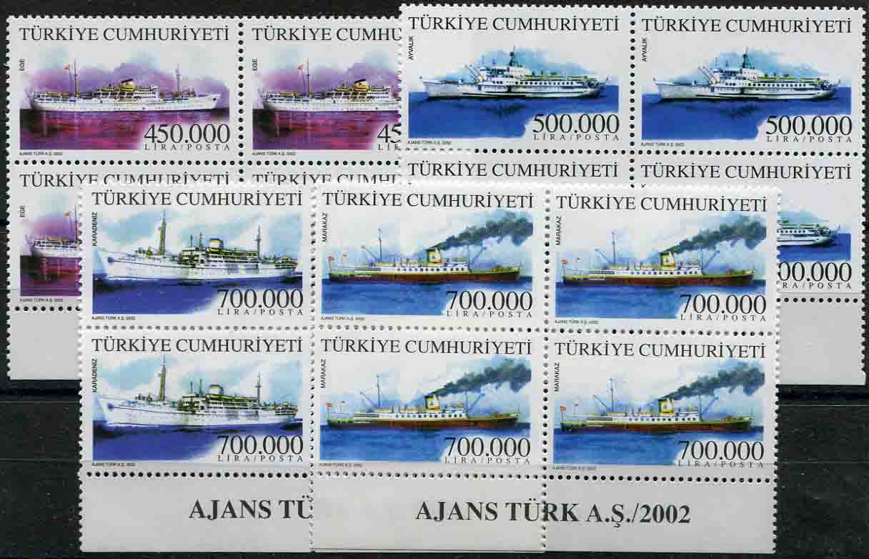 2002 Turkey Merchant Ships B4 **
