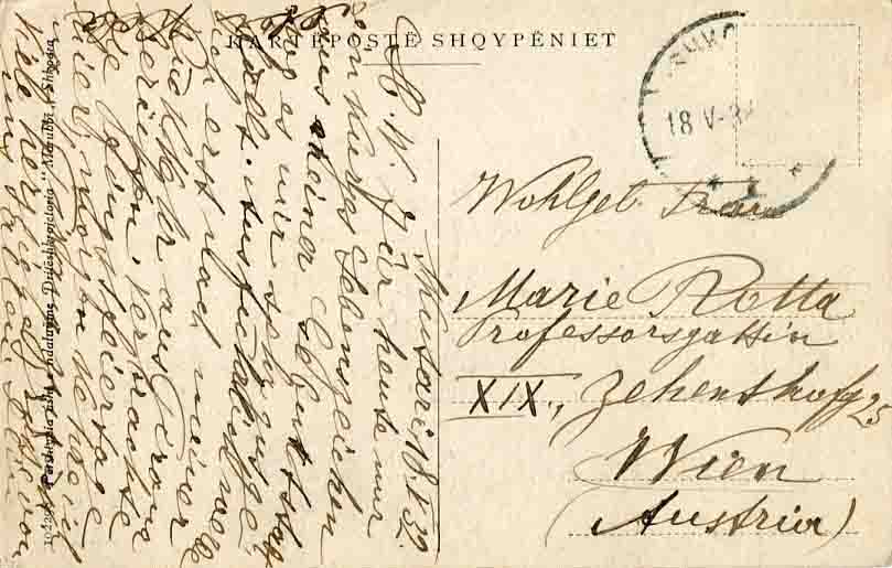 1932 Albania ROZAFAT Postcard - Image 2