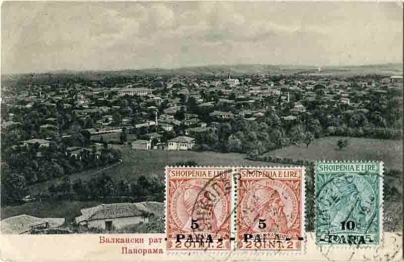 1914 Albania Podgorica Postcard to Denmark