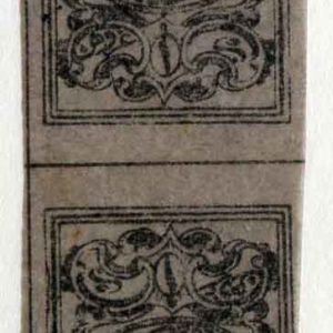 1863 Turkey Second Print 1pi Tete-Beche (*)