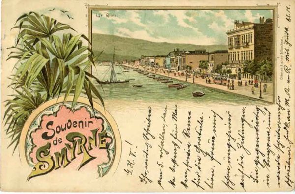 1897 Turkey Smyrna vintage Postcard