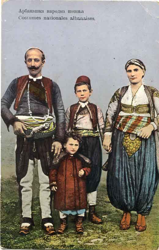 1916 Montenegro Zelenika Albanian Costume PPC