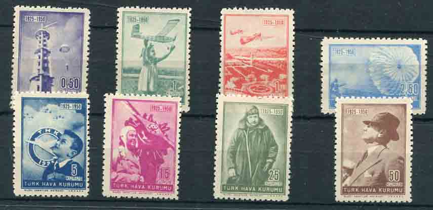 1950 Turkey Air Association Anniversary NHM Set