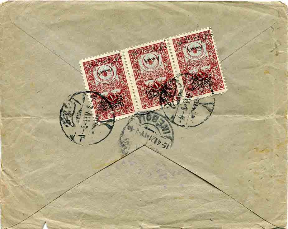 1921 Turkey Ankara Censored Cover to Istanbul