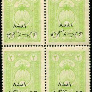 1921 Turkey 2pi Inverted Overprint NHM B4