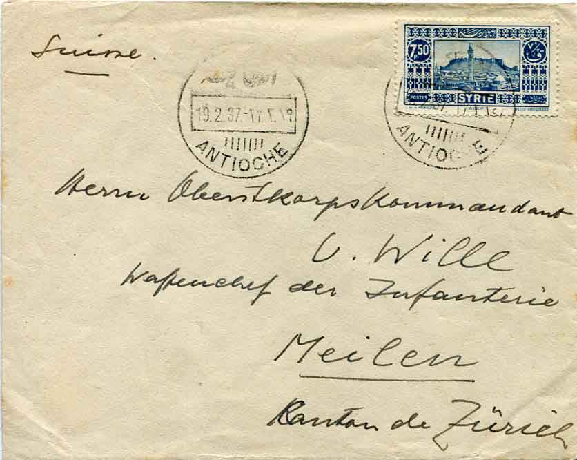 1937 Syria Antioche Antakya Cover