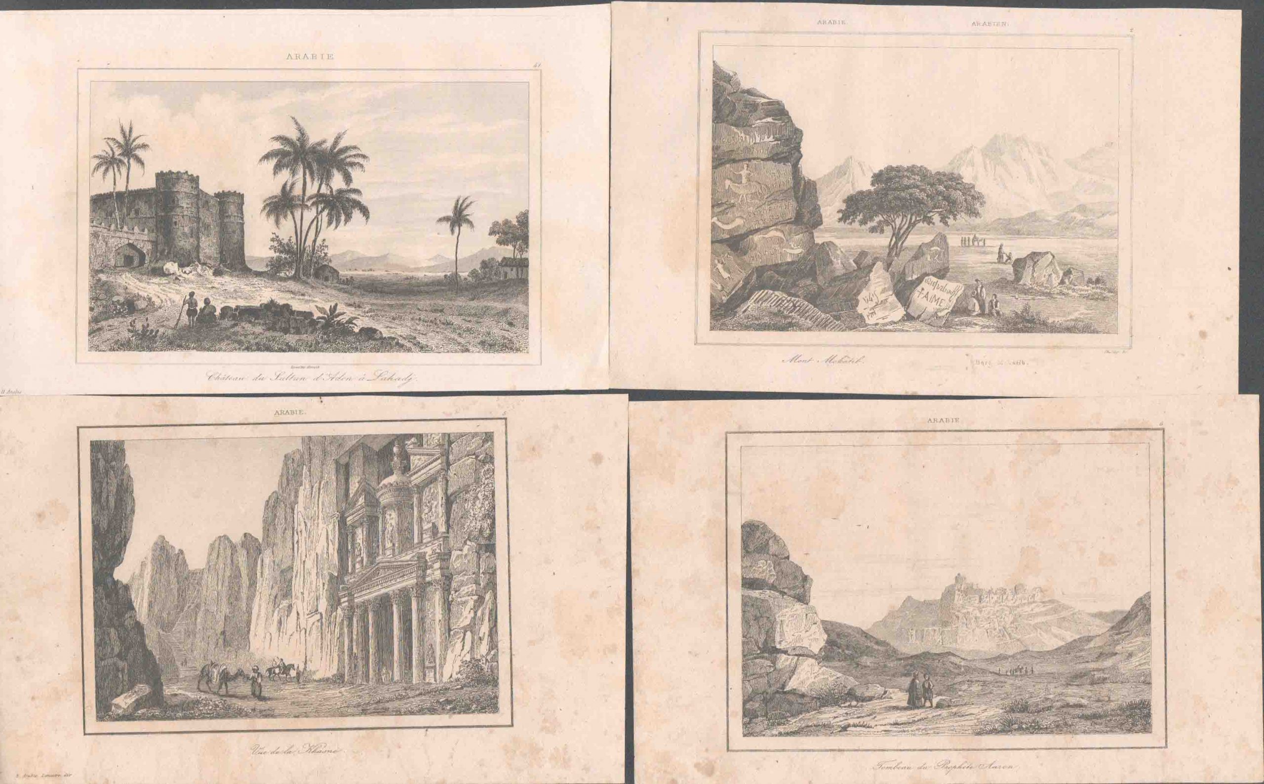 35 Gravures Arabia Hejaz Syria Palestine Jordan Yemen - Image 7