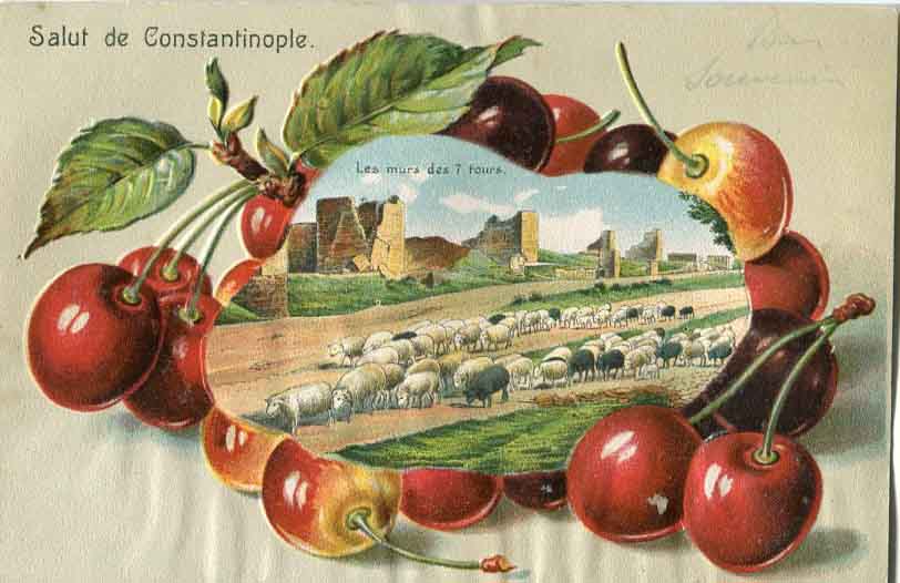 1918 Turkey Constantinople Embossed Postcard