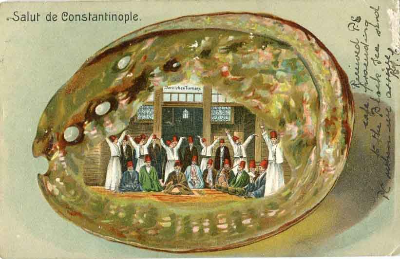 1908 Austria Levant Turkey Dervishes Postcard