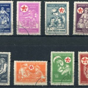 1948 Turkey Children Welfare Used set of 8