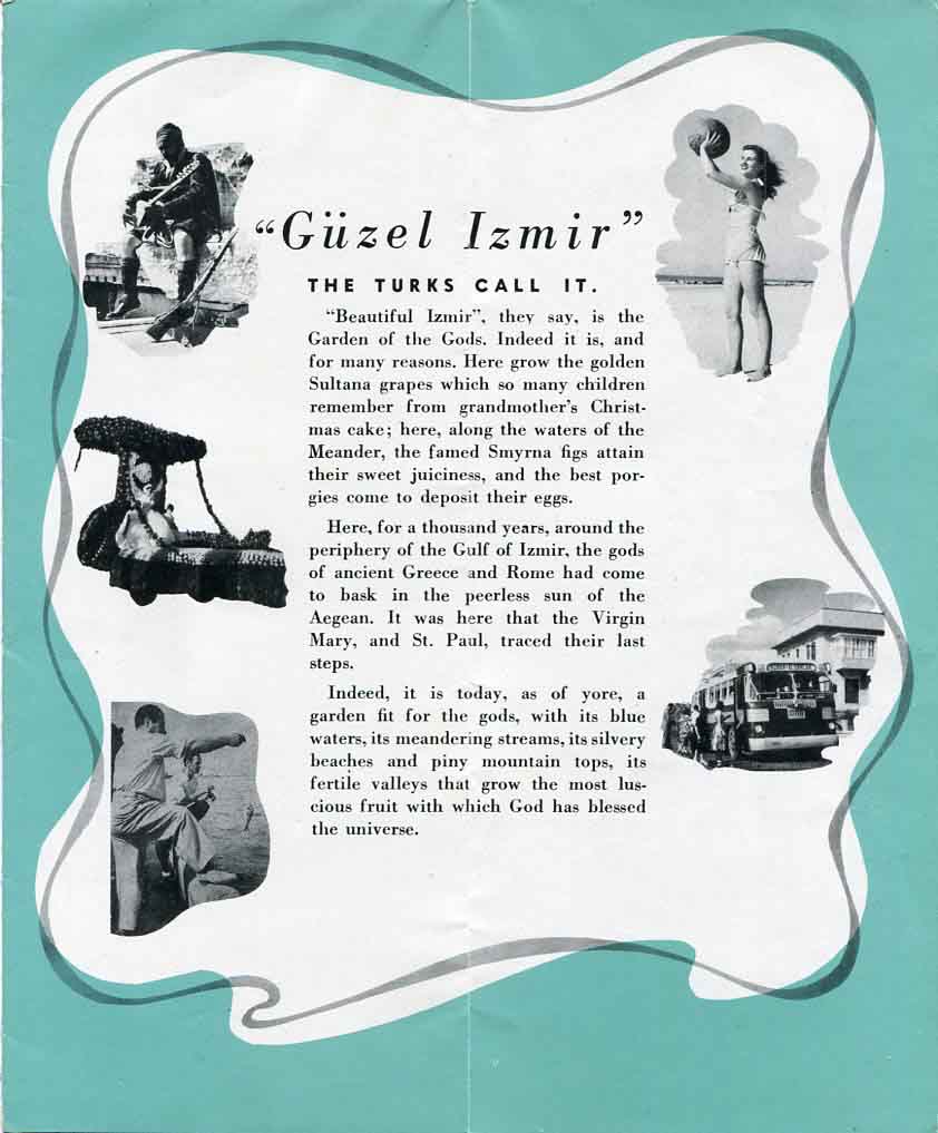 1950 Turkey IZMIR Tourist Guide - Image 2