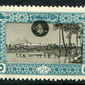 1919 Turkey Sultan Accession 5pi DATE ERROR