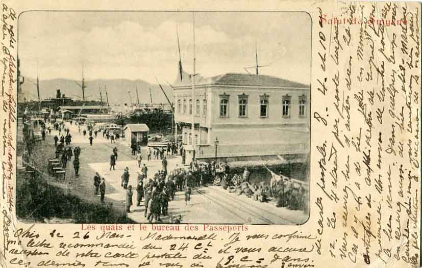 1902 Austria Levant Chios Smyrna Postcard - Image 2