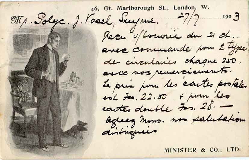 1902 GB Advertising Card British Levant Smyrna - Image 2
