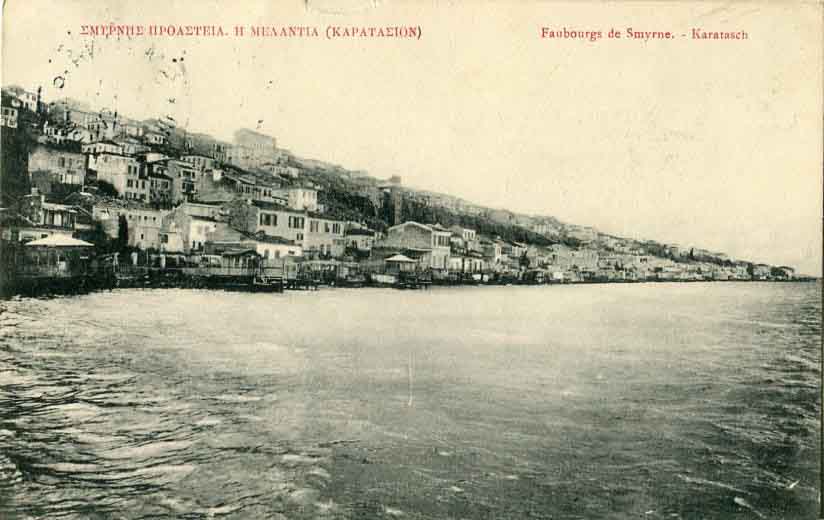 1912 German Levant Smyrna Postcard to England