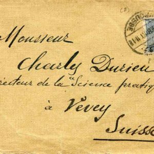 1908 Turkey BURSA Cover to Switzerland