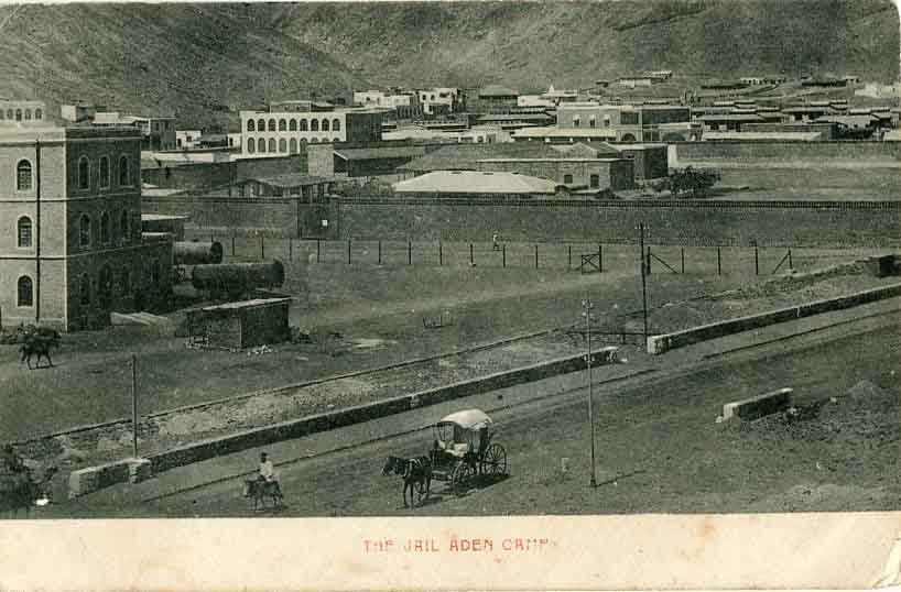 1903 Aden Jail Postcard Missent Indonesia for Wales - Image 2