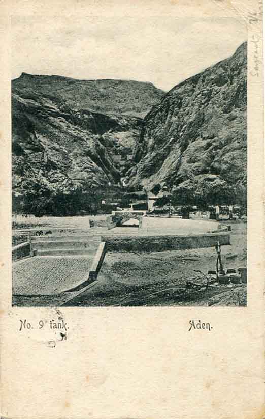 1906 Aden No. 9 Tank Postcard to England - Image 2