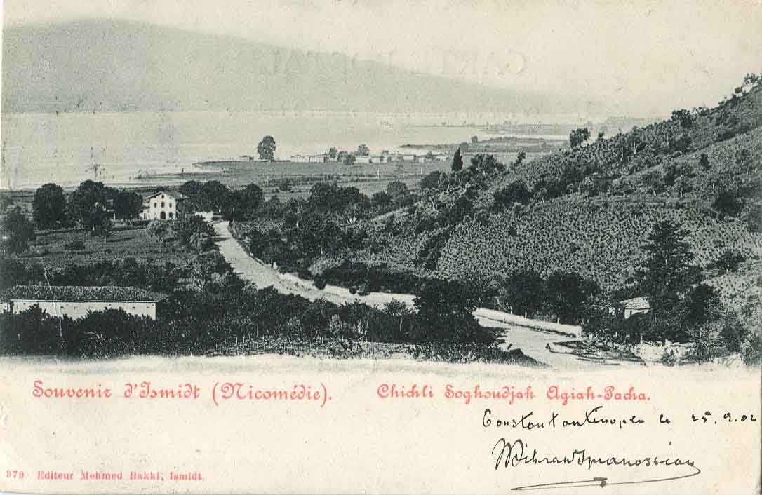 1902 Austrian Levant IZMIT Postcard to Belgium
