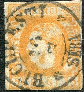 1869 Romania 5b Prince Carol BUCURESTI SERA