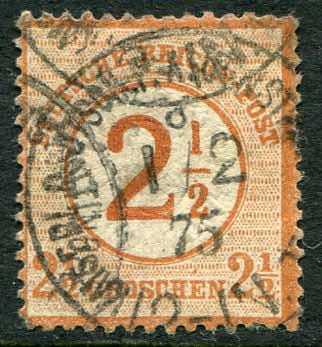 1875 German Levant 2 1/2g Large Shield Istanbul