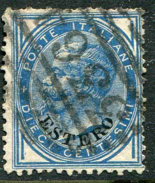1879 Italian Levant 3364 Massawa Eritrea on 10c