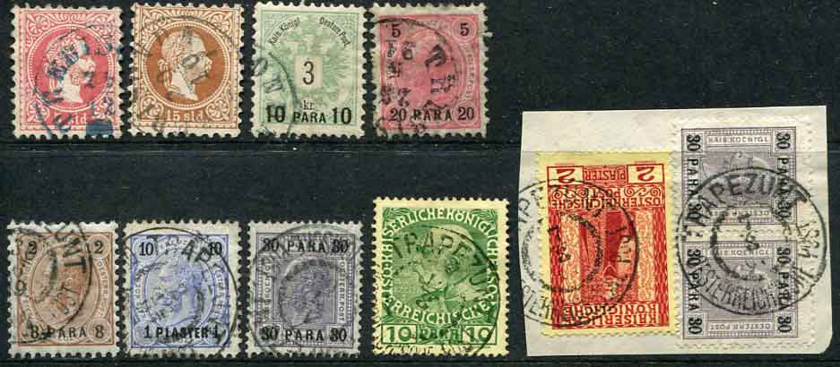 1867 Austria Levant TREBISONDA Turkey collection