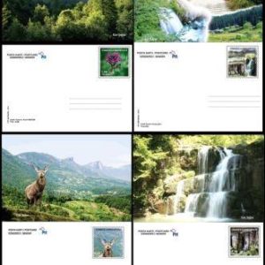 2014 Turkey Kure Mountains Postal Stationery Card set