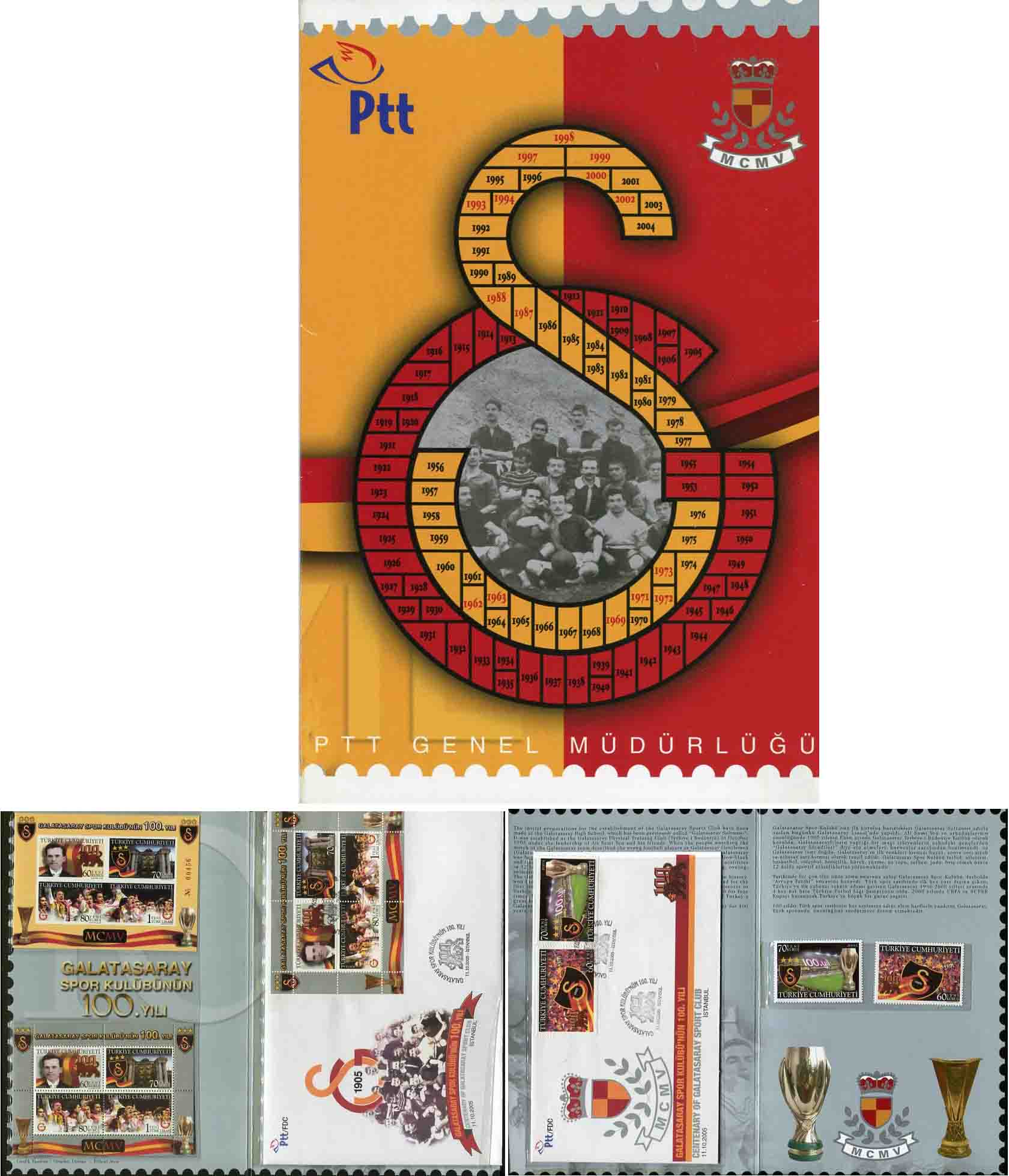 2005 Turkey Galatasaray Football Portfolio **