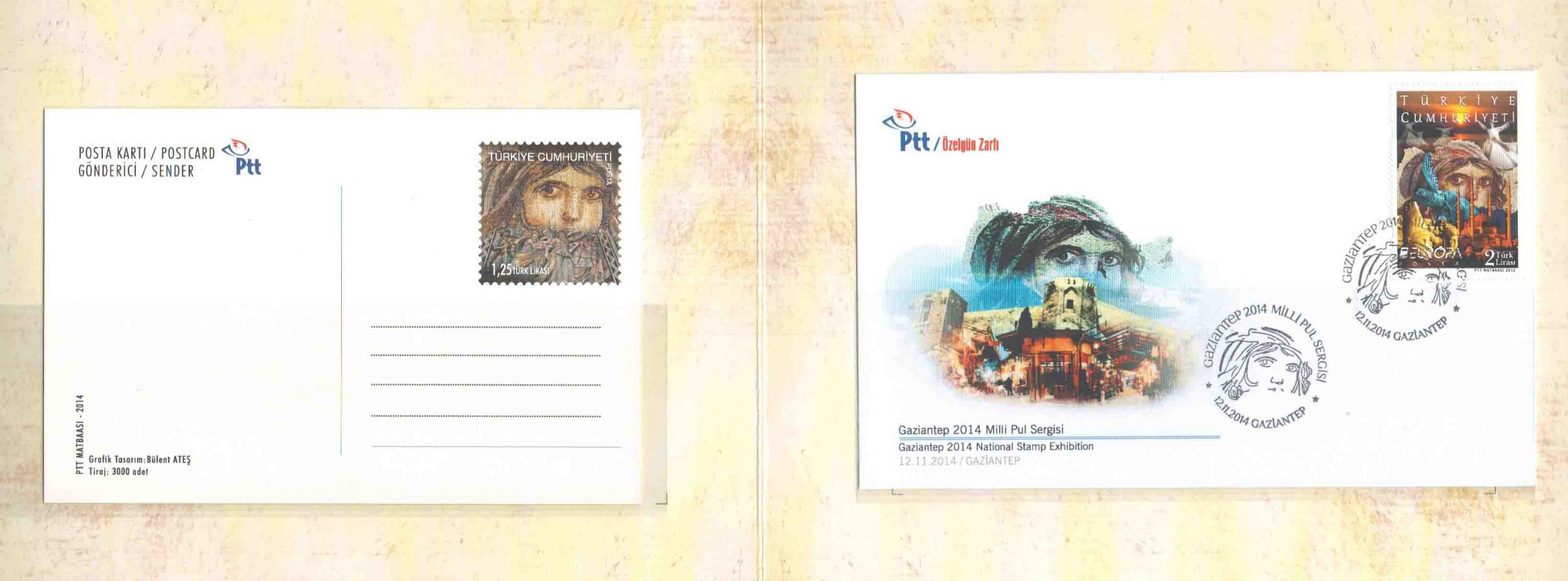 2014 Turkey Gaziantep Stamp Exhibition Portfolio - Image 2