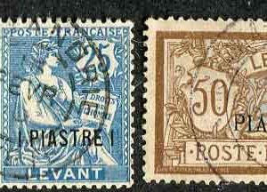 1907 French Levant Alexandria Used selection