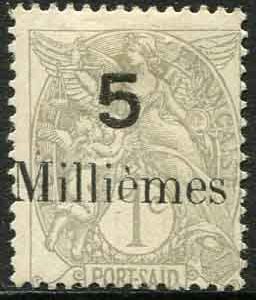 1921 Egypt Port Said 5m on 1c MLH