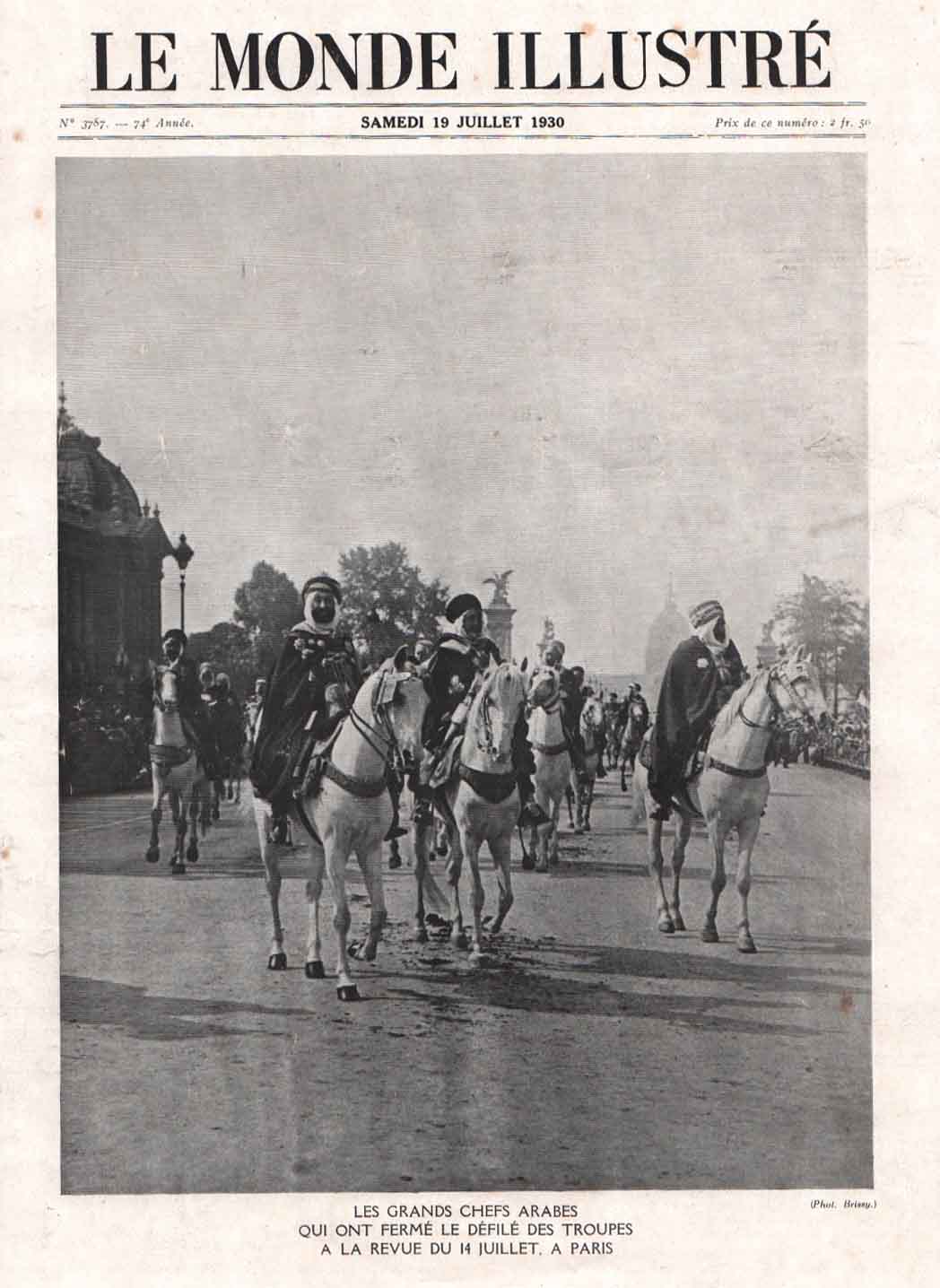 1930 Arab Chiefs in Paris at National Day