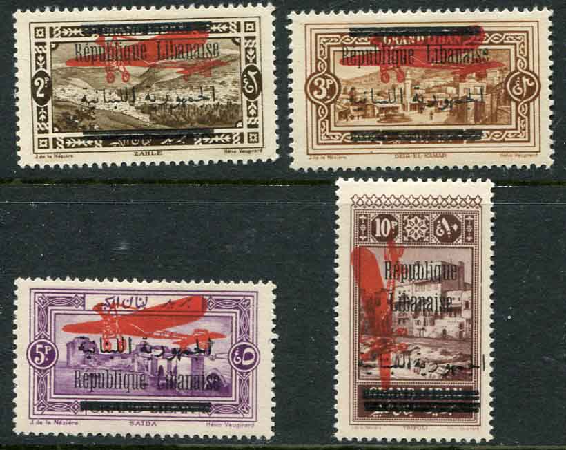 1928 Lebanon Republic Airmail MLH set