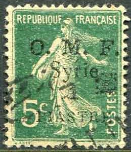 1920 Syria Aleppo Vilayet 1pi on 5c Used