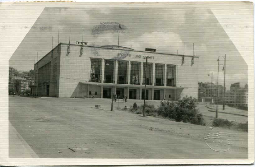 1955 Turkey Istanbul Sport Complex Card to Egypt - Image 2