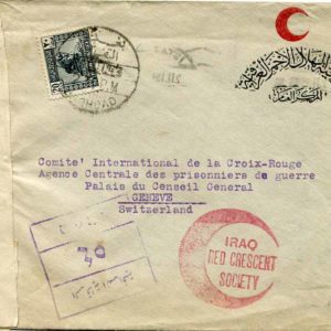 1943 Iraq Red Crescent PoW Cover