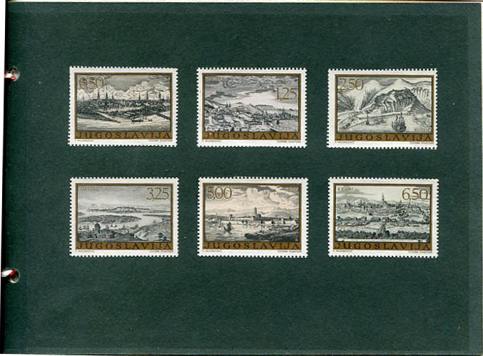 1973 Yugoslavia Town Engravings Imprimatur Folder - Image 2