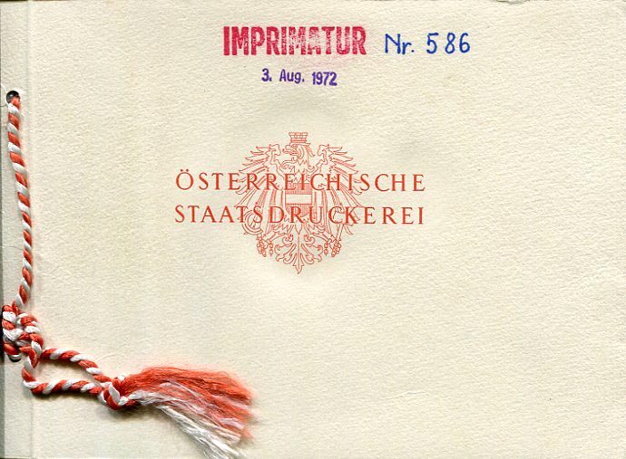 1973 Yugoslavia Town Engravings Imprimatur Folder