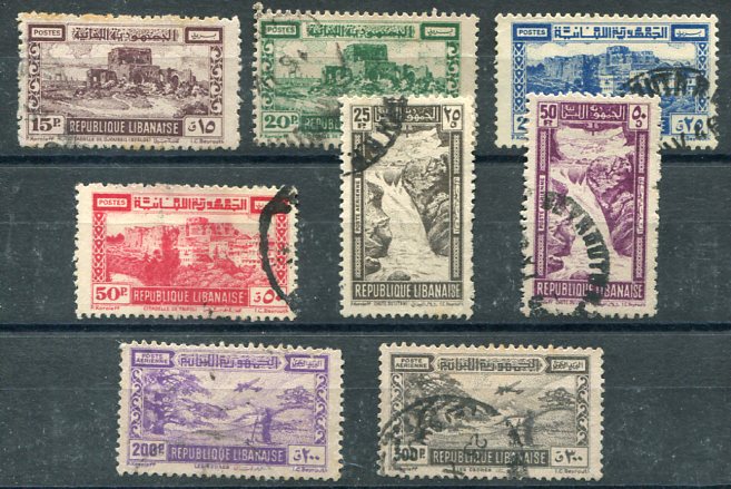 1945 Lebanon Pictorials Used Set