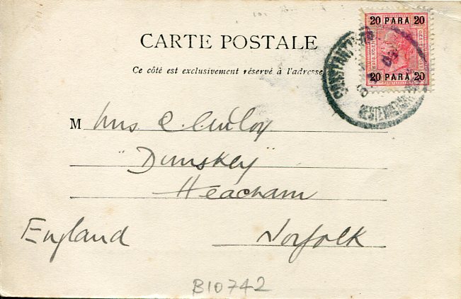 1904 Austrian Levant Suleymaniye Mosque Postcard