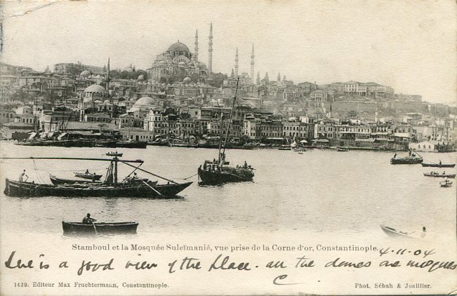 1904 Austrian Levant Suleymaniye Mosque Postcard - Image 2